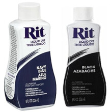 Tintura liquida Rit nera da 8 once e tintura liquida per tessuti Rit Dye da 8 once blu navy (1)