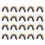 Bow String Buckle Clips 20-Pack, Brass Nock Points, Black, Bow String Accessories 1