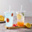 100Pcs, 16oz Clear Smoothie Cups with Flat Lids 4