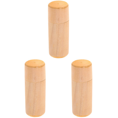 3Pcs Wooden Essential Oil Box With Bottle Case Gift Set 1