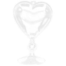 Glass Oil Lamp Heart Shaped Clear Kerosene Lamp For Home Decoration
