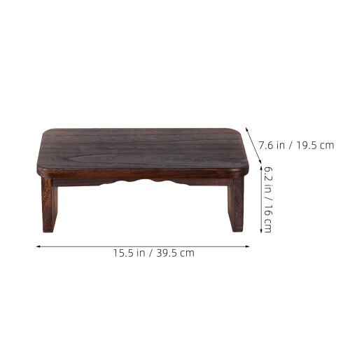 meditation stool solid wood kneeling bench for home or temple portable 1