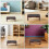 meditation stool solid wood kneeling bench for home or temple portable 7