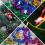 5pcs pentagram sequin decoration for christmas party background 11
