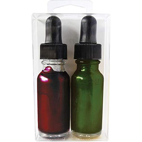Hero Arts GLIMMR Μεταλλικά Μελάνια RE, 15 ml, Πράσινο & Κόκκινο 1