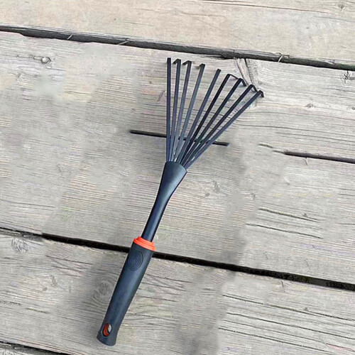 Hand Leaf Rake For Garden Soil Spreading Professional Tool 2