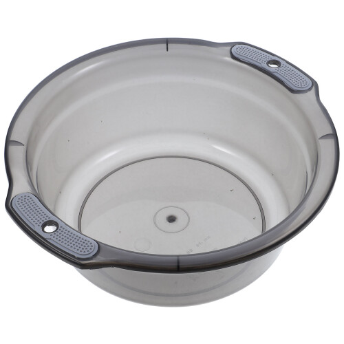 Durable Grey Plastic Wash Basin for Laundry, Shampoo, and Kitchen