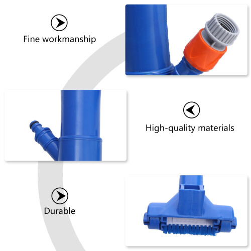 Swimming Pool Cleaning Brush With Bottom Vacuum Portable 1