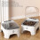 Automatic Cat Food Dispenser Time-Controlled Pet Feeder Grey for Dry Kibble Programmable Timer 2