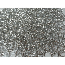 Anéis de Cadeia de Alumínio Brilhante 1/4 Libra 18G 9/64" ID (2500+ Anéis)