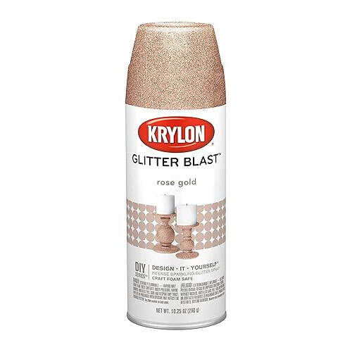 Krylon K03558000 Glitter Blast, Ροζ Χρυσό, 10.75 oz. 1
