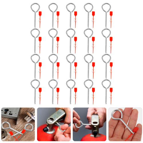 Lock Pins For Fire Equipment Metal Hanging Extinguisher Red 2