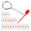 Lock Pins For Fire Equipment Metal Hanging Extinguisher Red 2