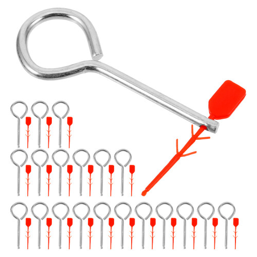 Lock Pins For Fire Equipment Metal Hanging Extinguisher Red 1