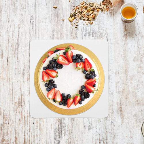 25pcs White Paper Cake Board Re Thickened Cake Display Base 2