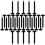 100 Pcs Garden Support Stakes Canopy Easy To Disassemble 3