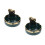 2Pcs Multifunctional Ceramic Ashtray Multi Color Portable Smoke Tray 10
