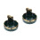 2Pcs Multifunctional Ceramic Ashtray Multi Color Portable Smoke Tray 4