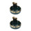2Pcs Multifunctional Ceramic Ashtray Multi Color Portable Smoke Tray 6