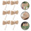 24Pcs Rustic Light Brown Christmas Bows for Craft and Tree Decor 10