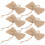 24Pcs Rustic Light Brown Christmas Bows for Craft and Tree Decor 1