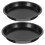 2Pièces Plateau De Cuisson Noir Acier Carbone Pour Pizza 3