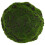 Half Sphere Simulated Moss Ball Brown 1set 7.9inch 8