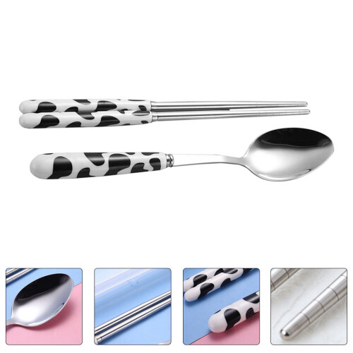 Conjunto De Colher Com De Cerâmica E Hashi Aço Inoxidável 1