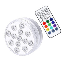 Floating LED Aquarium Light With Remote Submersible Lamp For Bathtub Pool Fish Tank Magnetic Mount Suction Cup Soft Glow