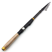 Fishing Rod Short Sea Fishing Rod Wooden Handle Ultra Compact Saltwater Rod 1.8m
