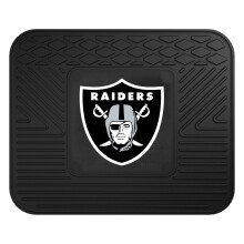 FANMATS 8774 Las Vegas Raiders 2-delige heavy-duty vinyl automattenset Vloermatten voor de eerste rij Bescherming tegen alle weersomstandigheden Univ
