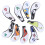 9Pcs Golf Iron Head Covers Hülse Digitale Zipper 8