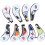 9Pcs Golf Iron Head Covers Hülse Digitale Zipper 7