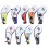 9Pcs Golf Iron Head Covers Hülse Digitale Zipper 1