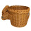 Rabbit Shaped Hand Woven Wicker Storage Basket For Nursery Organizer 1