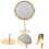 Round Makeup Mirror For Women Home Use Table Decor 5