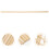 50pcs wooden cake dowel rods for tiered cake support 3