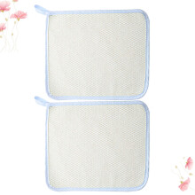 2pcs quick dry exfoliating wash cloths short loop for face bath beige