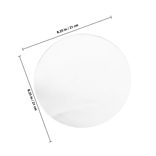 Acrylic Round Disc Transparent Tray 1