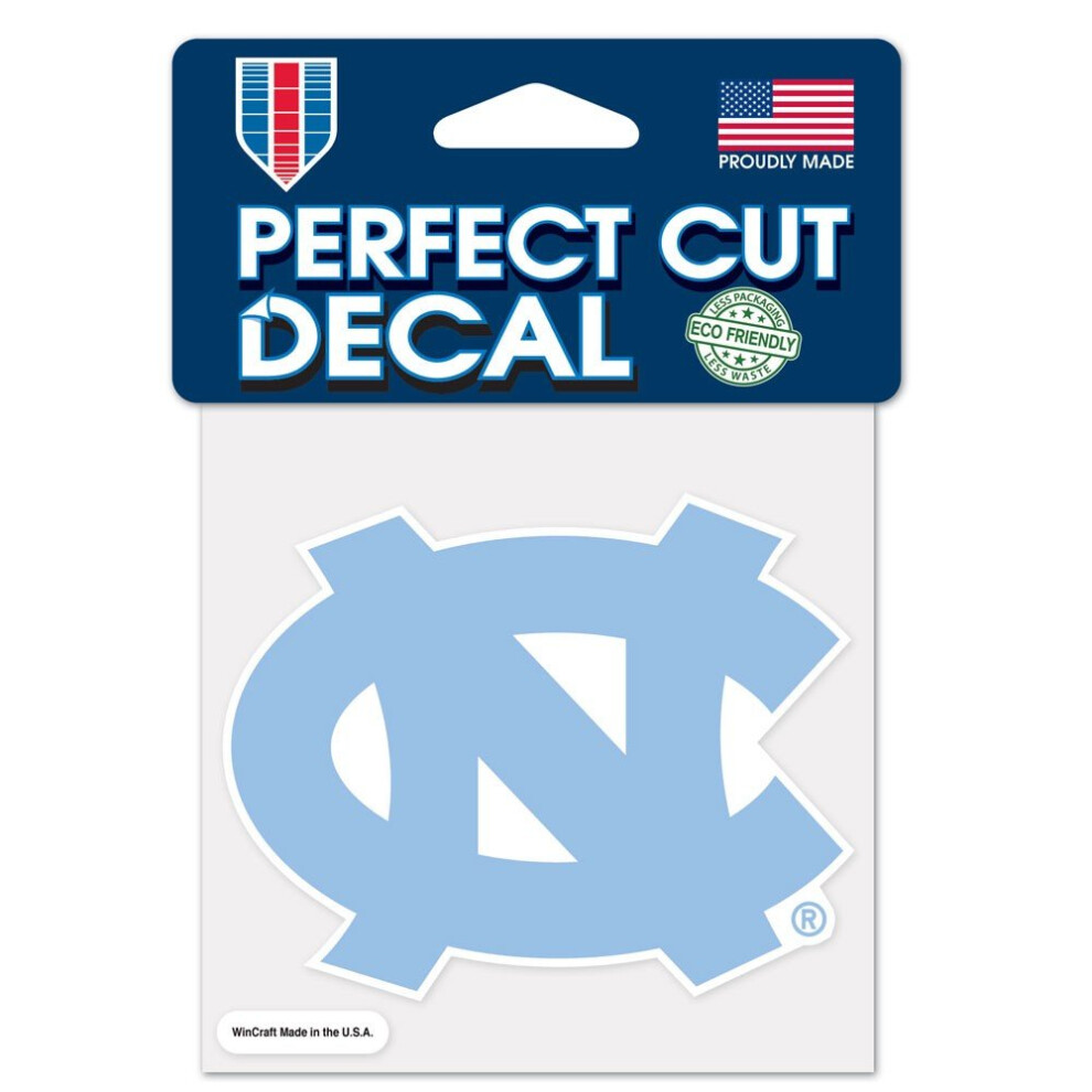 North Carolina Tar Heels Decal 4X4 Perfect Cut Color 032085923561