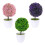 6 Pcs Simulation Cherry Ball Potted Fake Bonsai Plants 2