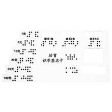 Acrylic Braille Signature For Blind Bank Use