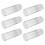 6Pcs Clear Plastic Airtight Biscuit Jars With Lids For Cookie Storage 11