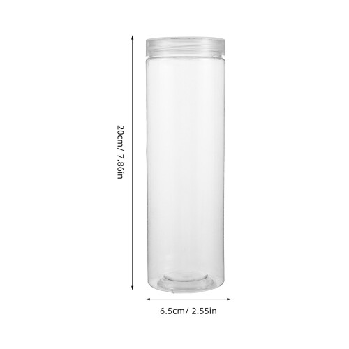 6Pcs Clear Plastic Airtight Biscuit Jars With Lids For Cookie Storage 1