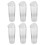 6Pcs Clear Plastic Airtight Biscuit Jars With Lids For Cookie Storage 10