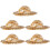 5Pcs Mini Straw Hats For Cocktail Glasses Decorative Picks 8