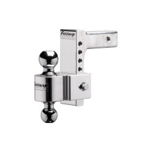 Fastway Flash 42-00-2600 E Series Adjustable Aluminum Ball Mount with 6 Inch Drop, 2 Inch Shank, and Chrome Plated Balls