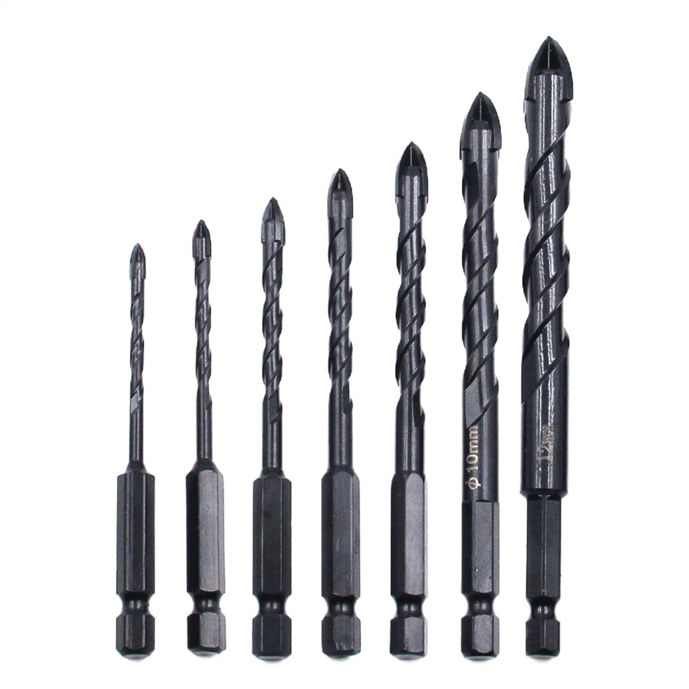 Concrete Drill Bit Set | Masonry Drill Bits Set For Tile Glass | High-Strength Drilling Bits For Wood Cement Porcelain 9354506063184
