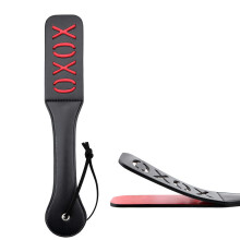 PU Leather Spanking Paddle For Couples SM Whip 32 x 5.5 cm Model Black and Red