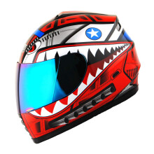 WOW Motorcycle Full Face Helmet Street Bike BMX MX Youth Kids Shark Re
